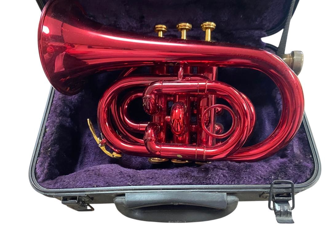 ジュピター　ポケットトランペット　レッド