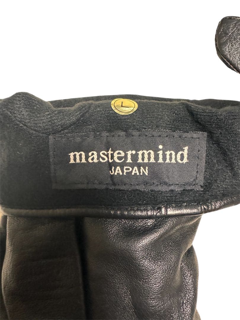 mastermind マスターマインドスカル刺繍レザー手袋