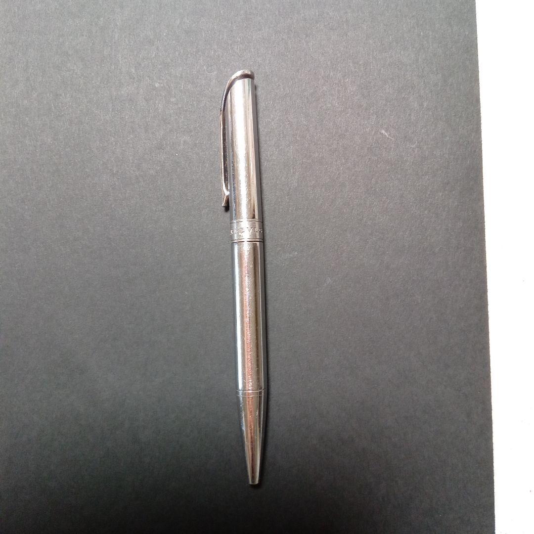 ブルガリ　回転式ボールペン　シルバー　替芯付き
