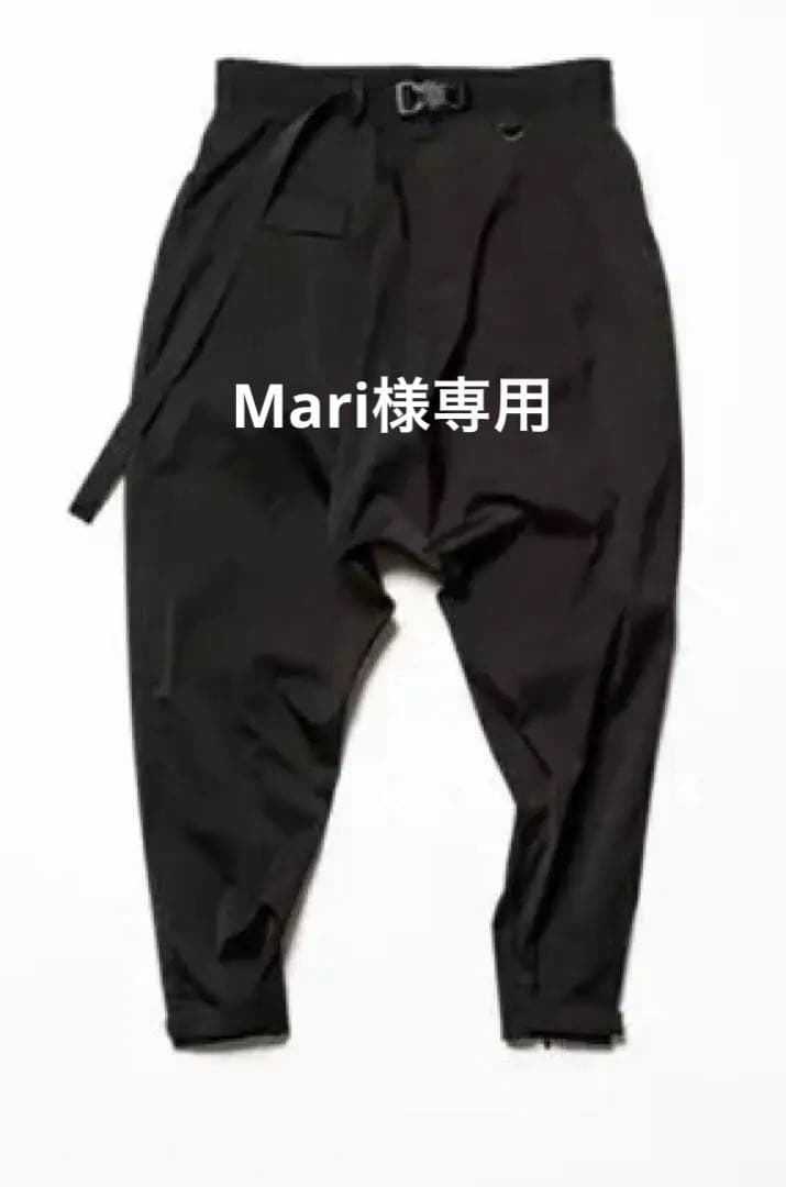 即完売品　　　サルエルパンツ 黒 ウエストベルト付き