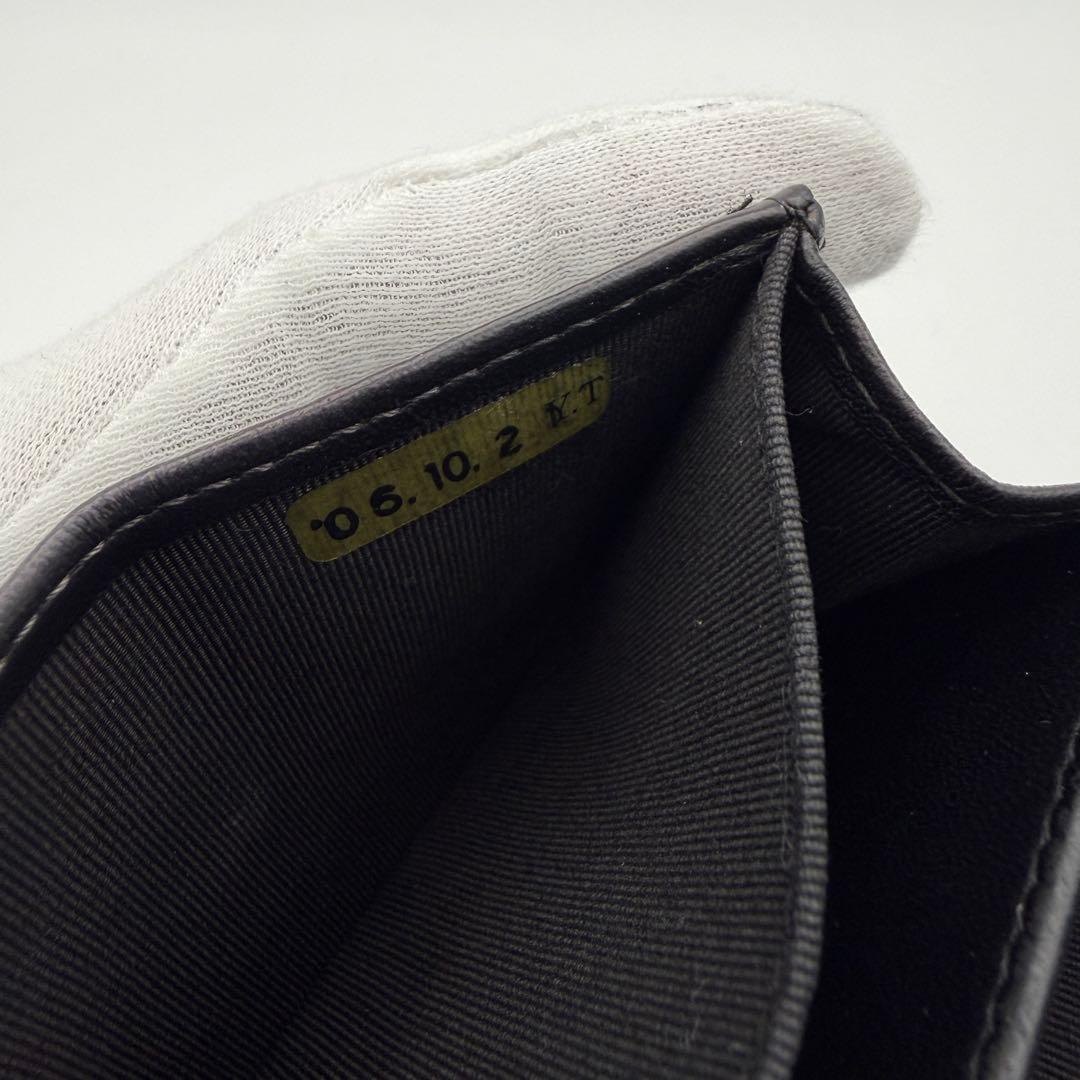 シャネル 財布 マトラッセ ラムスキン コンパクト 入れ カードケース