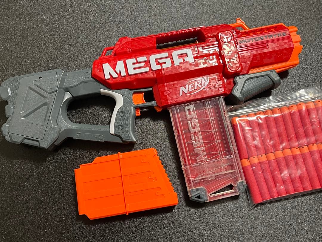 ナーフ MEGA メガ モトストライク ＋ 6連マガジン セット