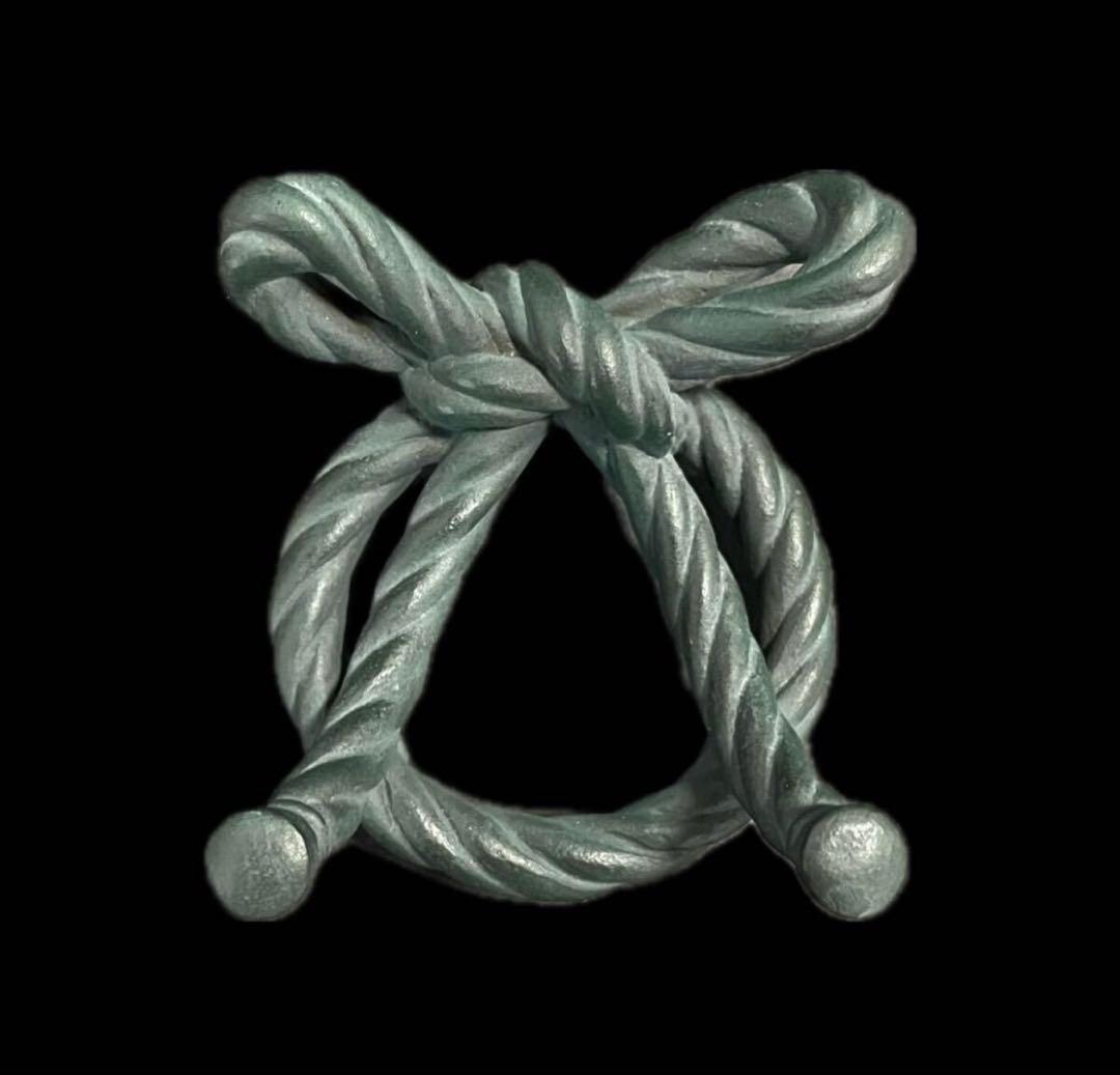 割引❣️「祖」籔内佐斗司 「縁」 蓋置 栞 共箱 ブロンズ 茶道具 （虎）