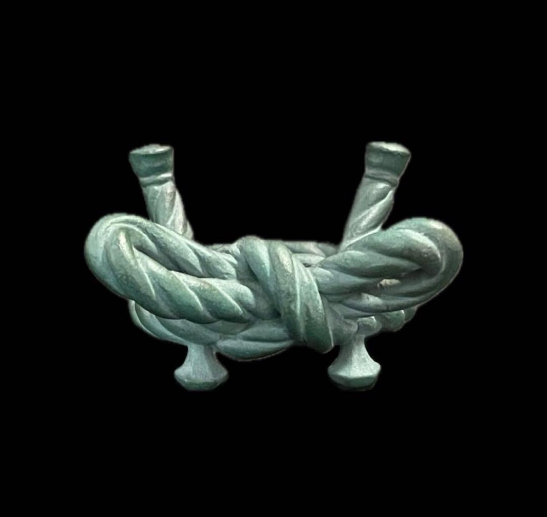 割引❣️「祖」籔内佐斗司 「縁」 蓋置 栞 共箱 ブロンズ 茶道具 （虎）