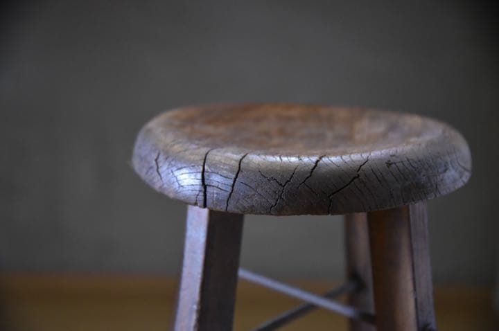 アンティーク　丸椅子