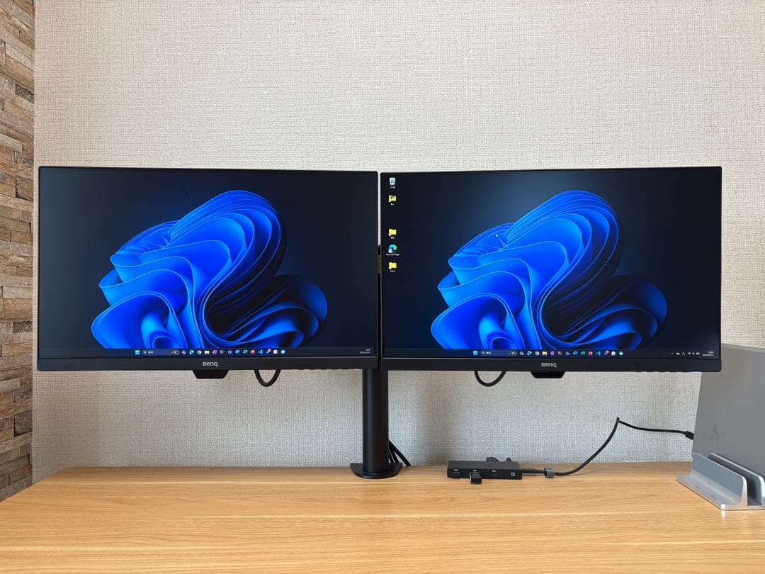 【値下】ベンキュー BenQ GW2480 2枚&モニターアーム サンワサプライ