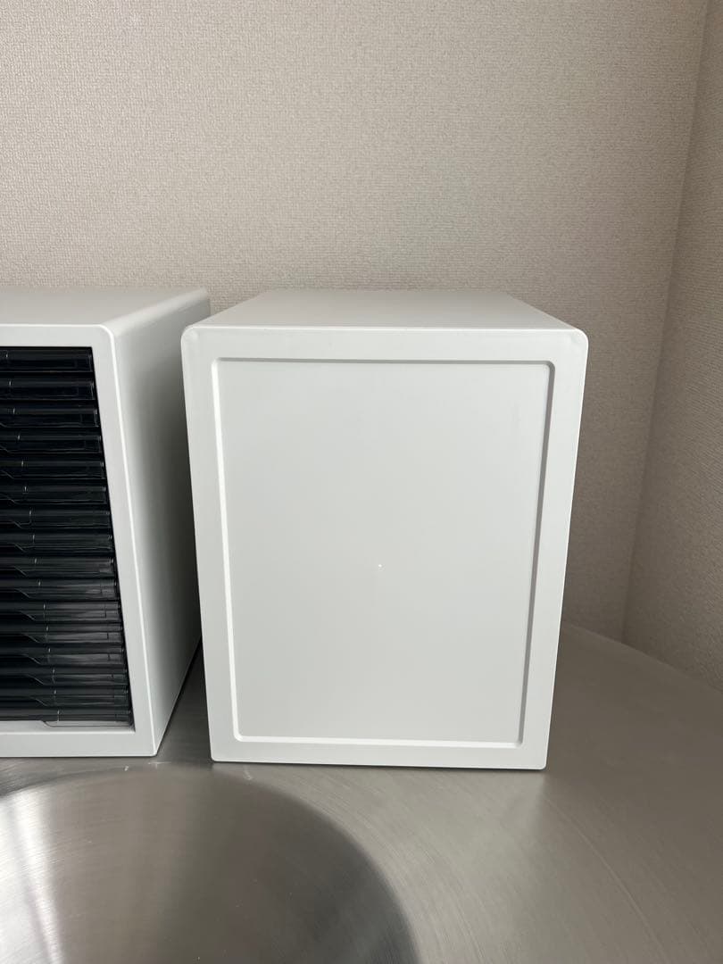 ホワイト 書類整理ケース 2個セット