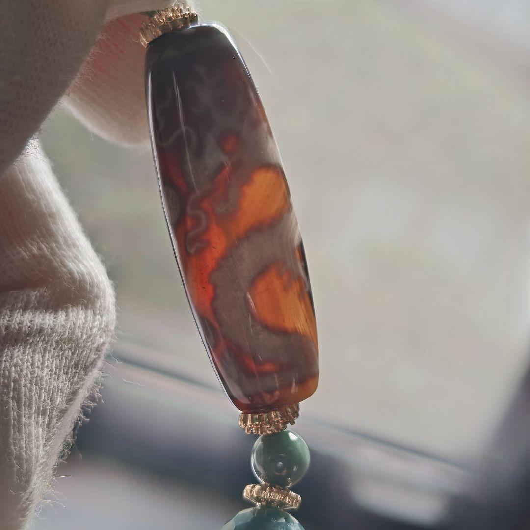 専用です♡新作♡レアカラー宝珠双皇帝龍天珠、アイリススモーキー、グアテマラ産翡翠