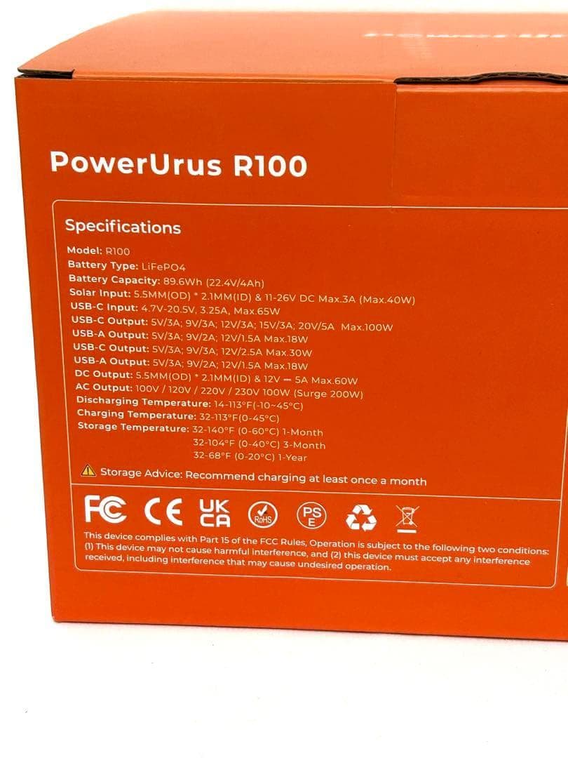 ポータブル電源 89.6Wh 小型 キャンプ 防災 パススルー機能 7ポート