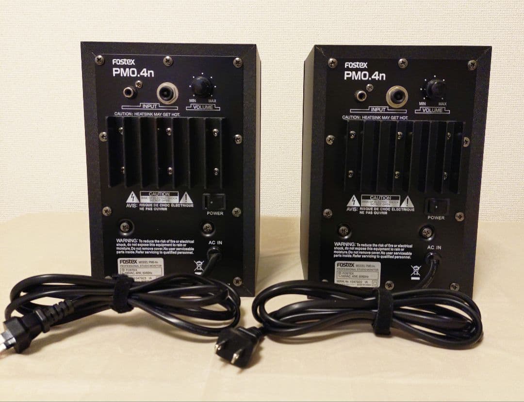 FOSTEX PM0.4n ブラック スタジオモニタースピーカー　ペア