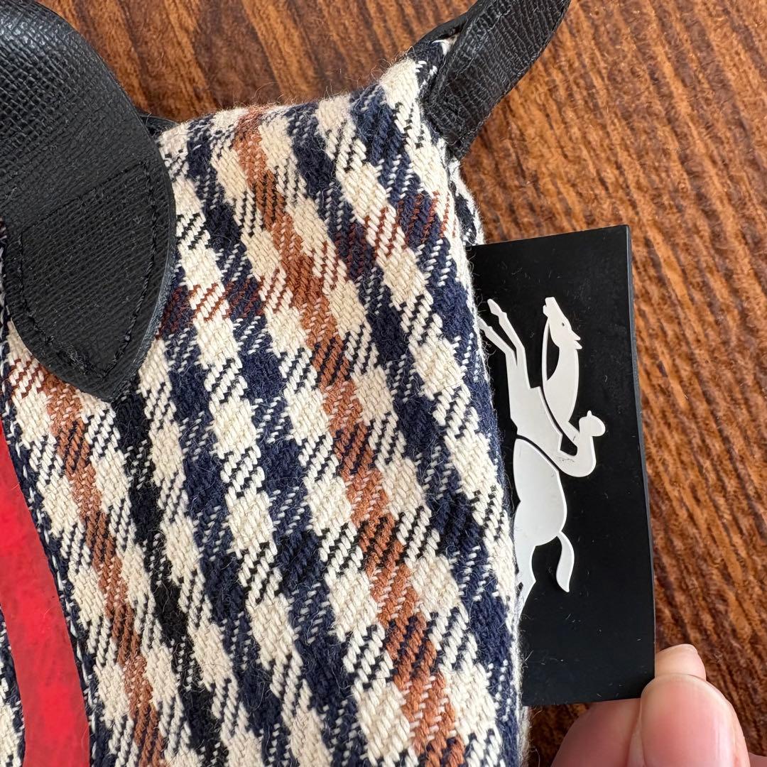 Longchamp ハンドバッグ　ショルダーバッグ　千鳥格子　マルチカラー　XS