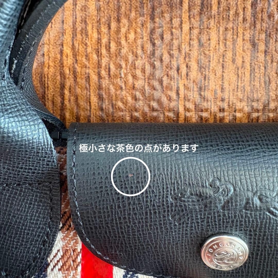 Longchamp ハンドバッグ　ショルダーバッグ　千鳥格子　マルチカラー　XS