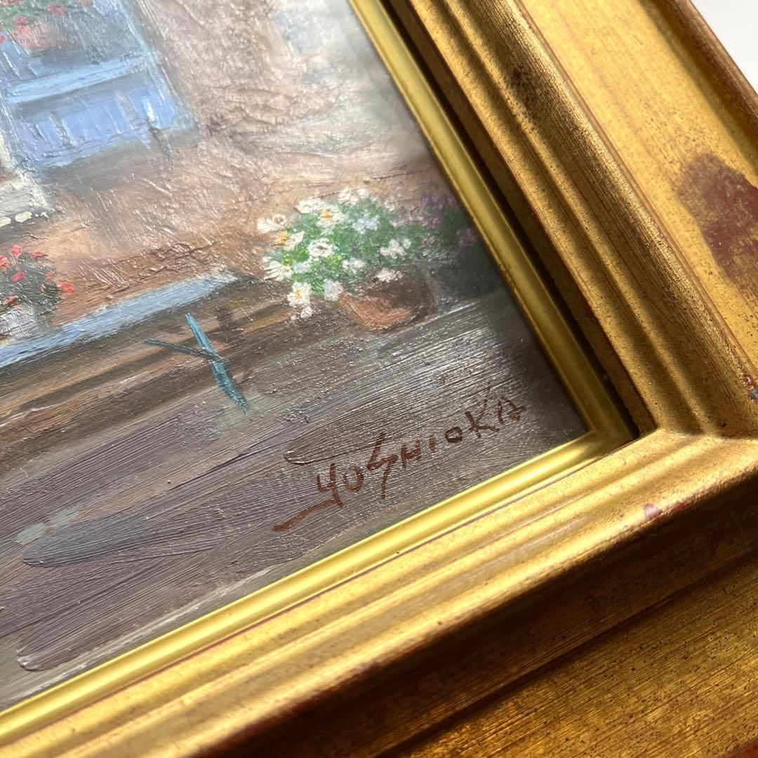 【貴重】洋画家 吉岡健二 油絵 パリの風景画