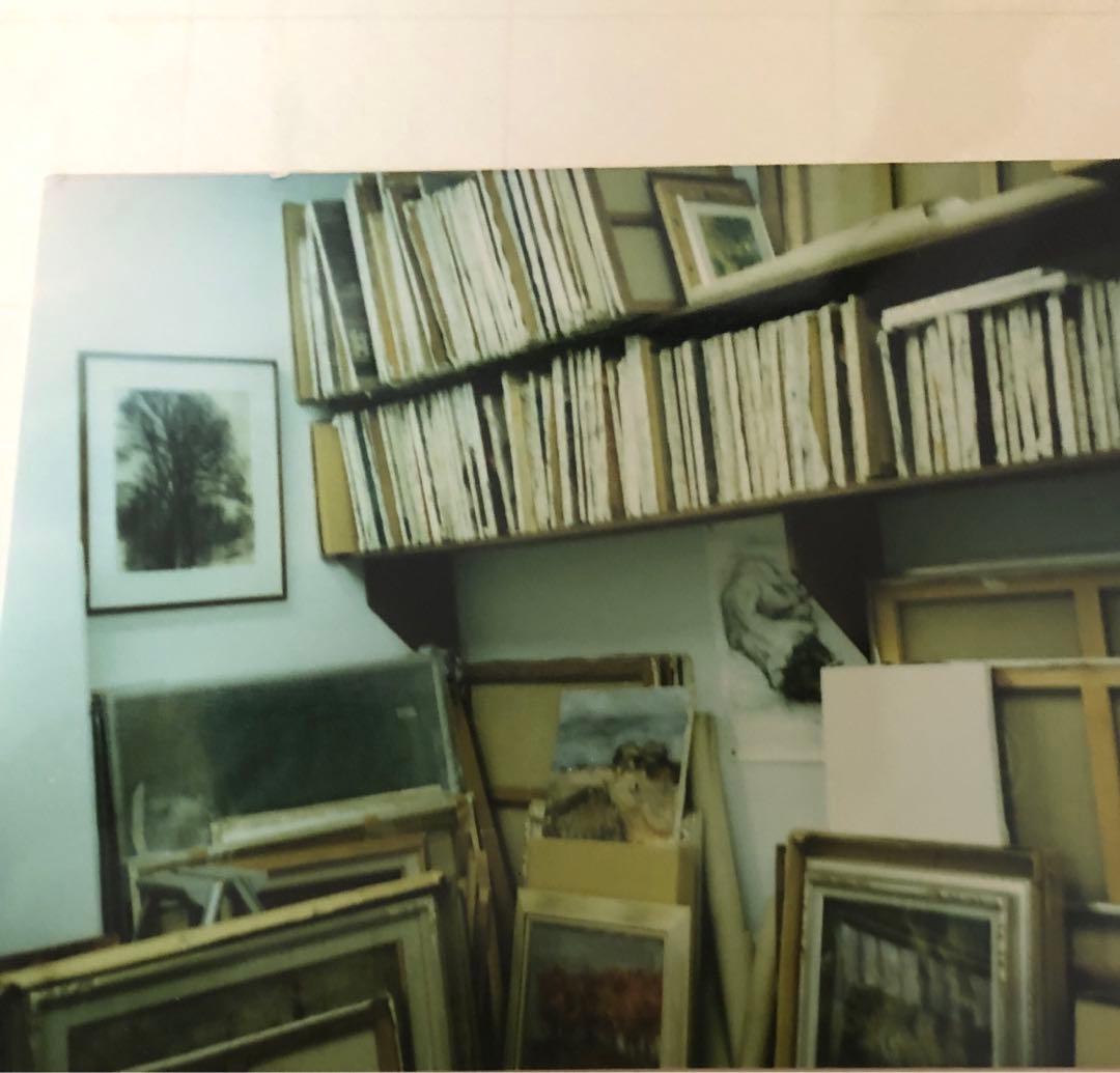 油絵（赤い大地）