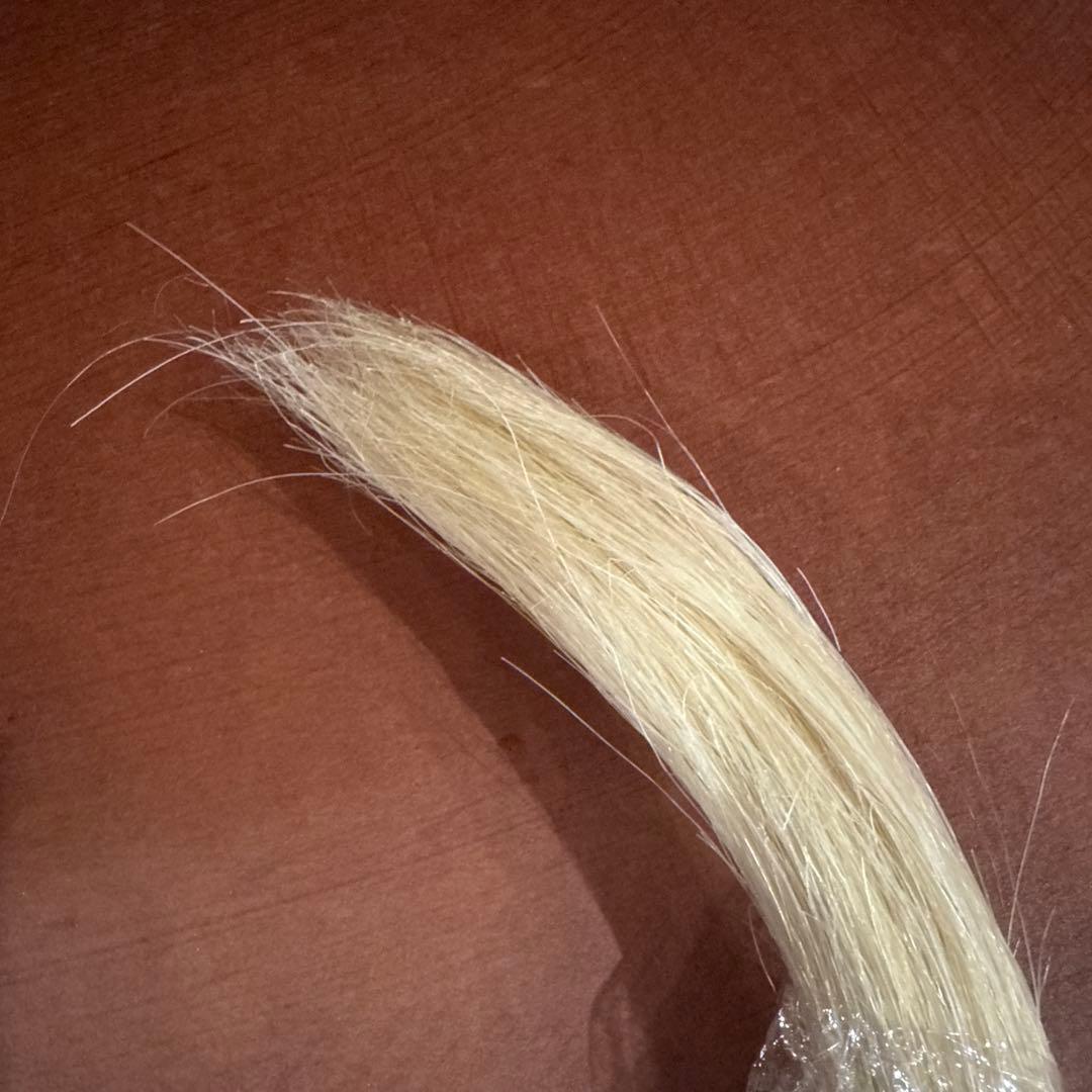 希少　馬立髪材　白毛　原毛　宮川刷毛　未使用