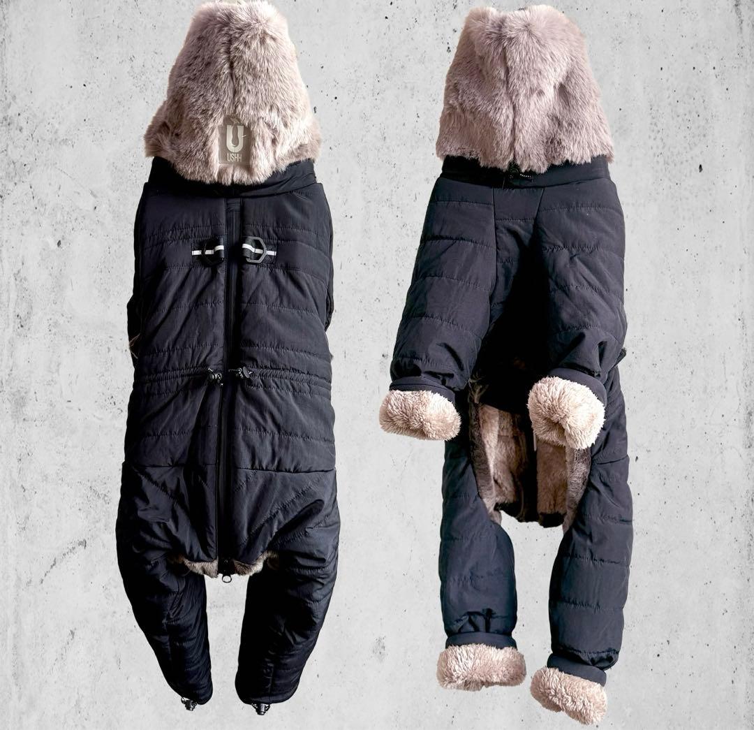 USHHスノースーツXLサイズ　赤色　イタグレ