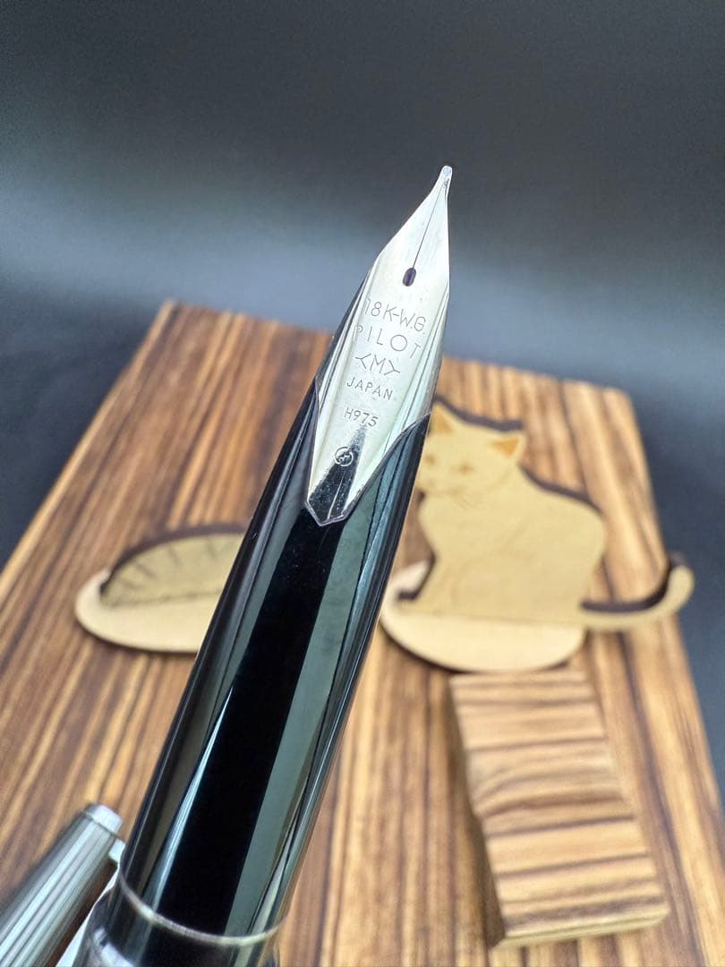 Pilot 万年筆 CUSTOM K-500SS 蝕刻ストライプ 18KWG