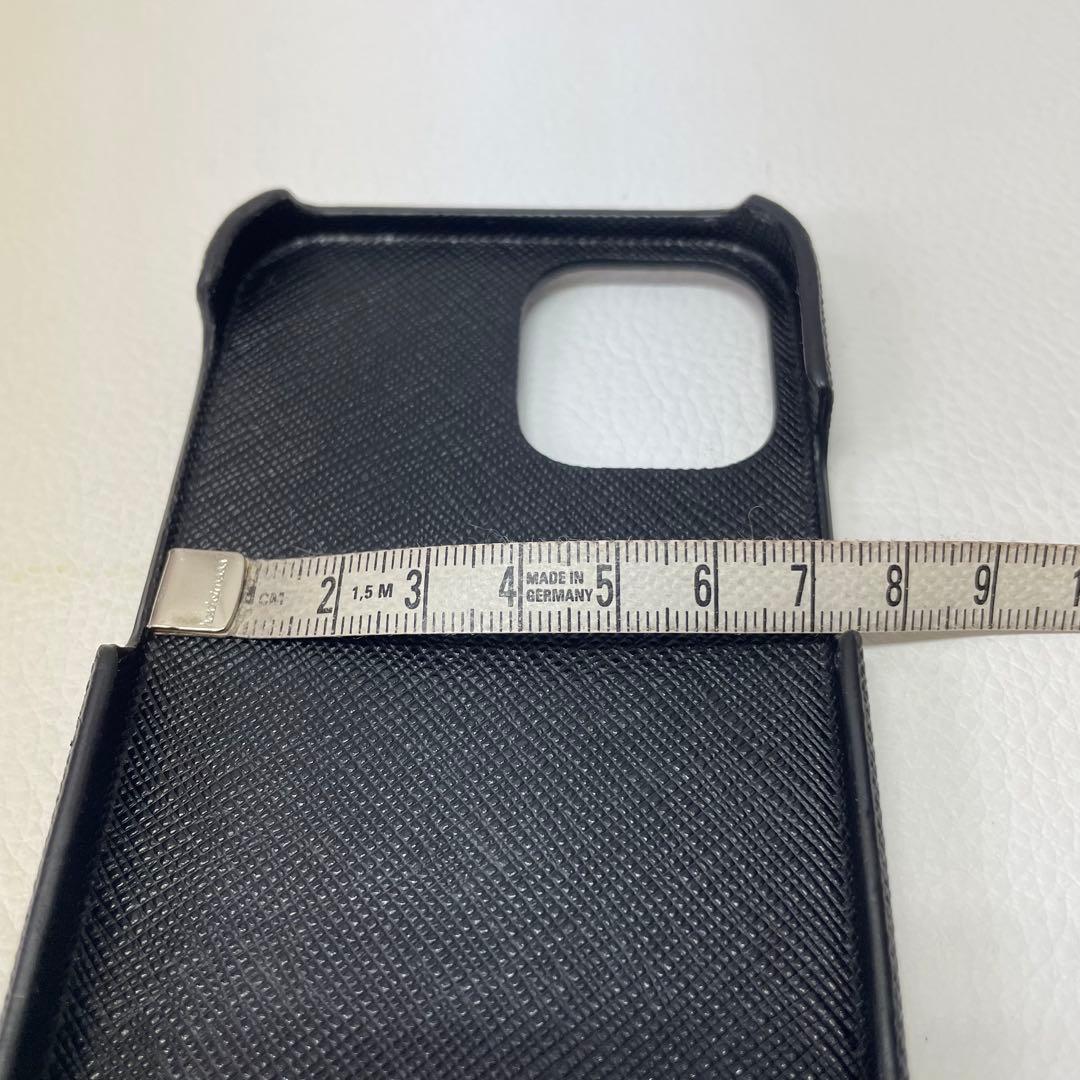 PRADA iPhone用サフィアーノレザーケース 黒