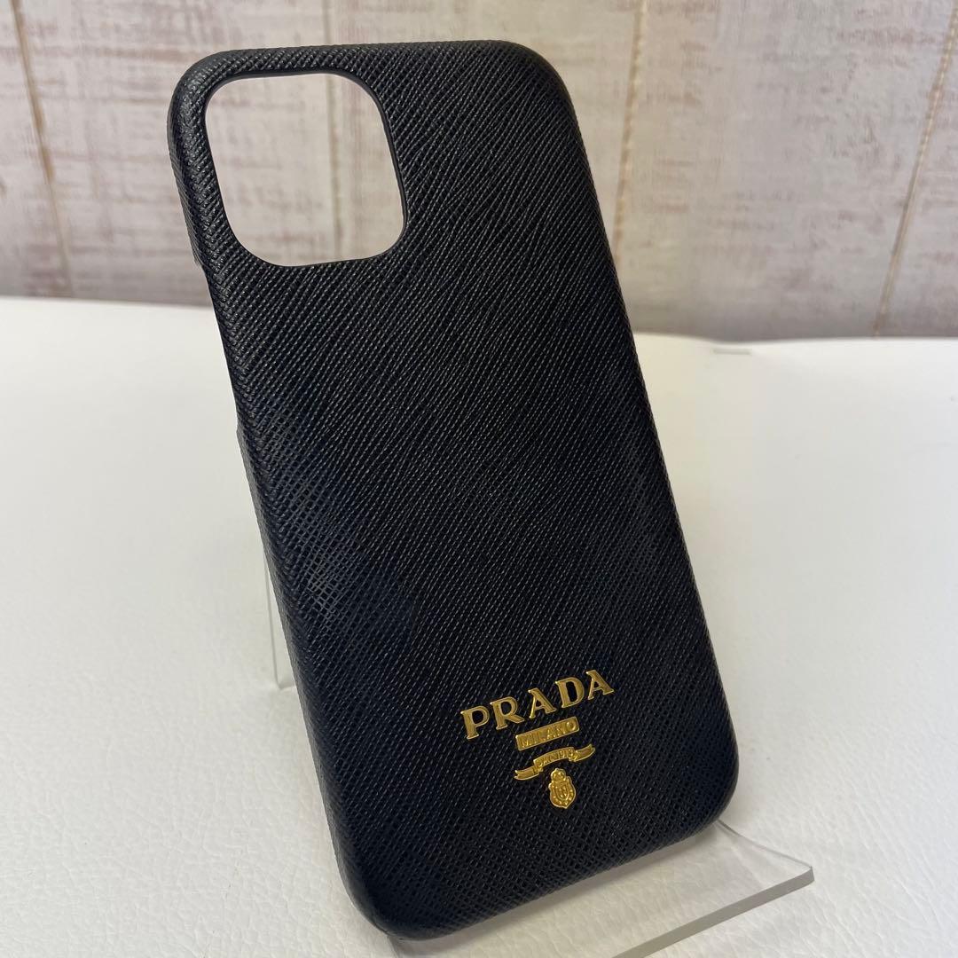 PRADA iPhone用サフィアーノレザーケース 黒