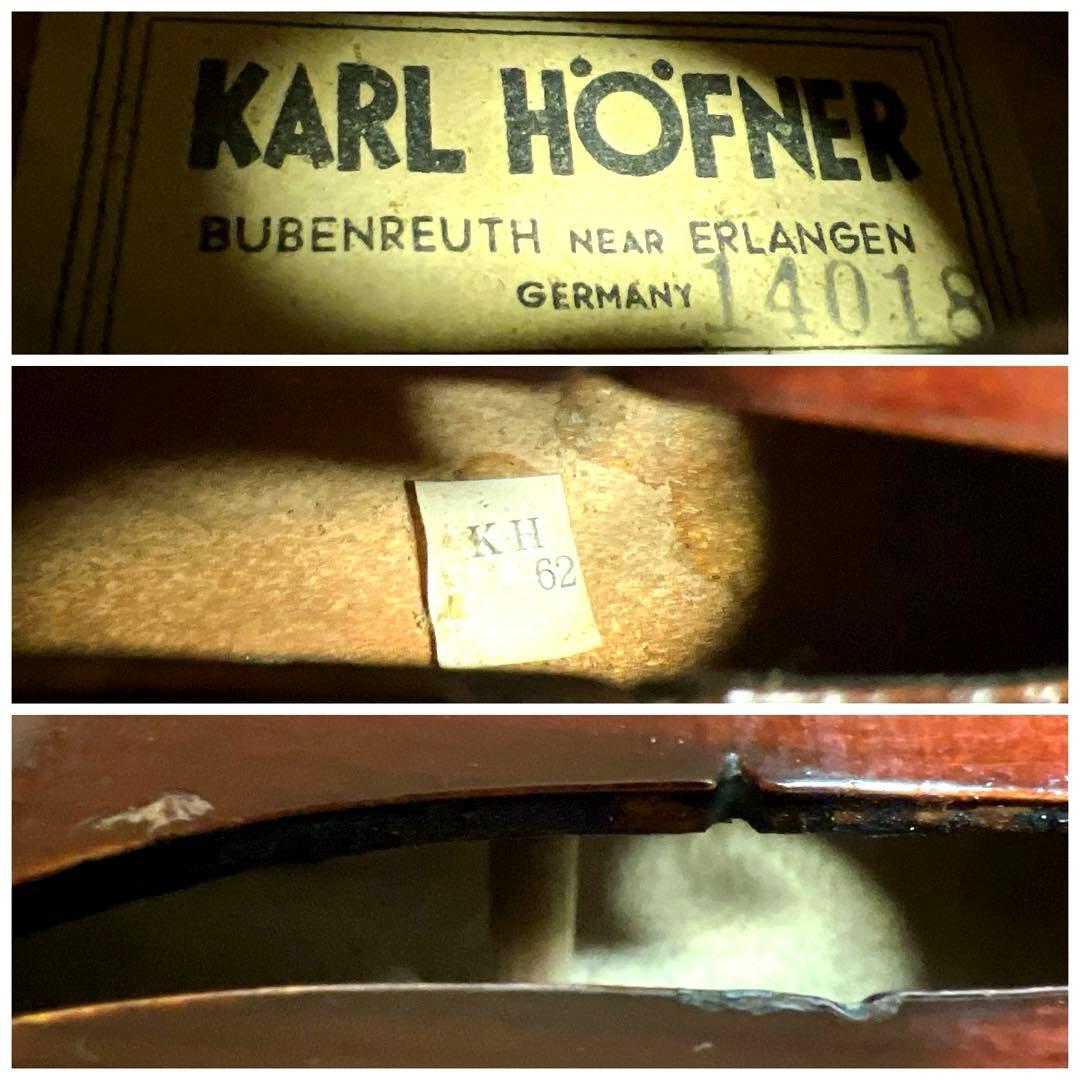 【美虎杢】KARL HOFNER KH62 4/4 カールヘフナー