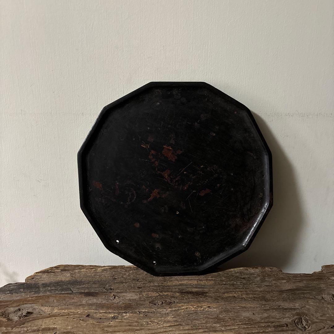 李朝　薬用　十二角膳天板　その61 古道具.韓国骨董. Antique.酒器盆