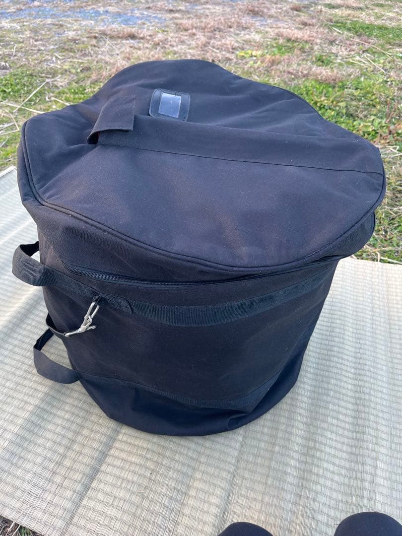 エイサー太鼓 大太鼓 本皮張り 40cm ケース付き 中古美品