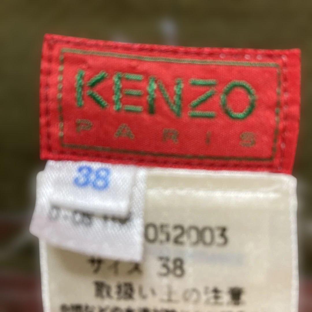 フレアスカート オリーブグリーン 花柄