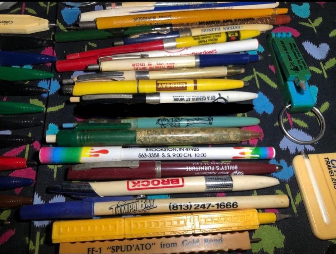 USAボールペン等91本 vintage ノベルティ 広告 企業物