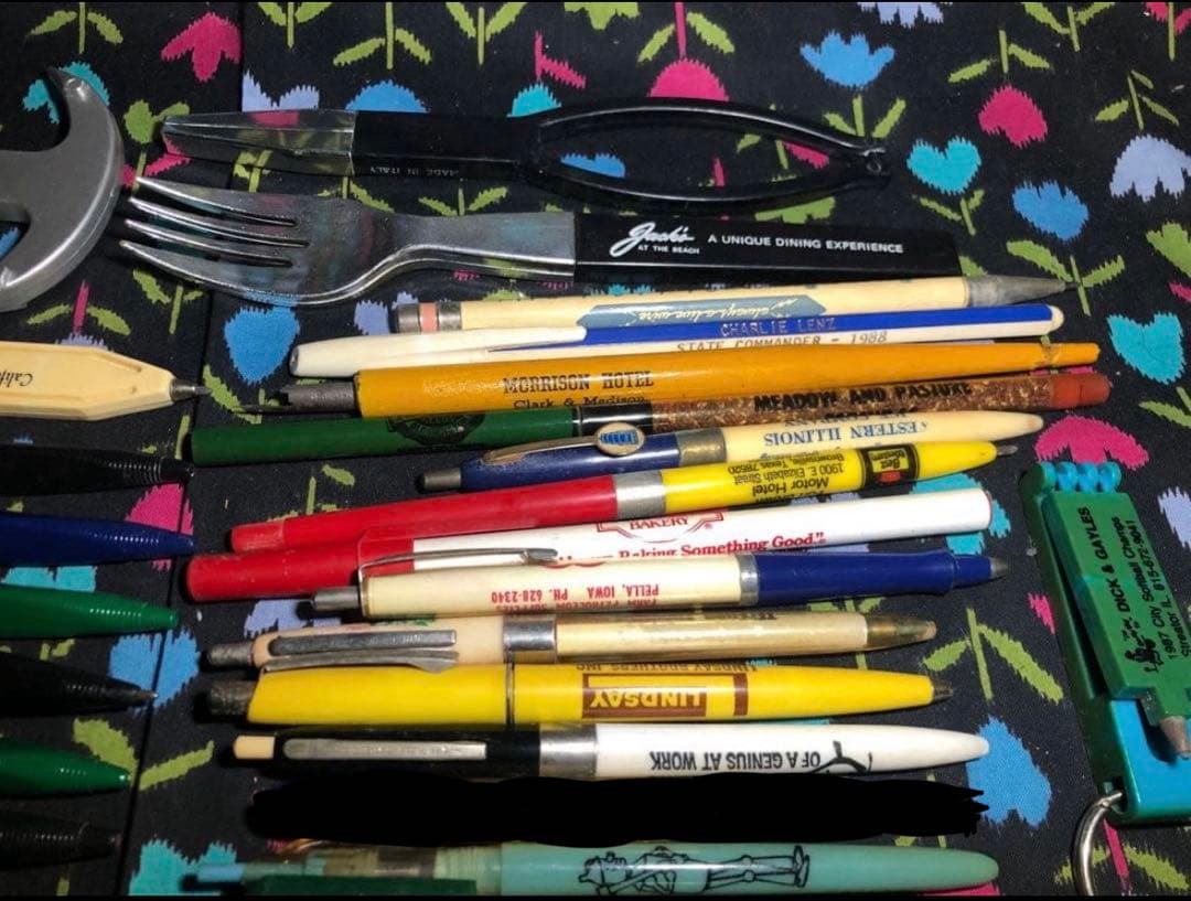 USAボールペン等91本 vintage ノベルティ 広告 企業物