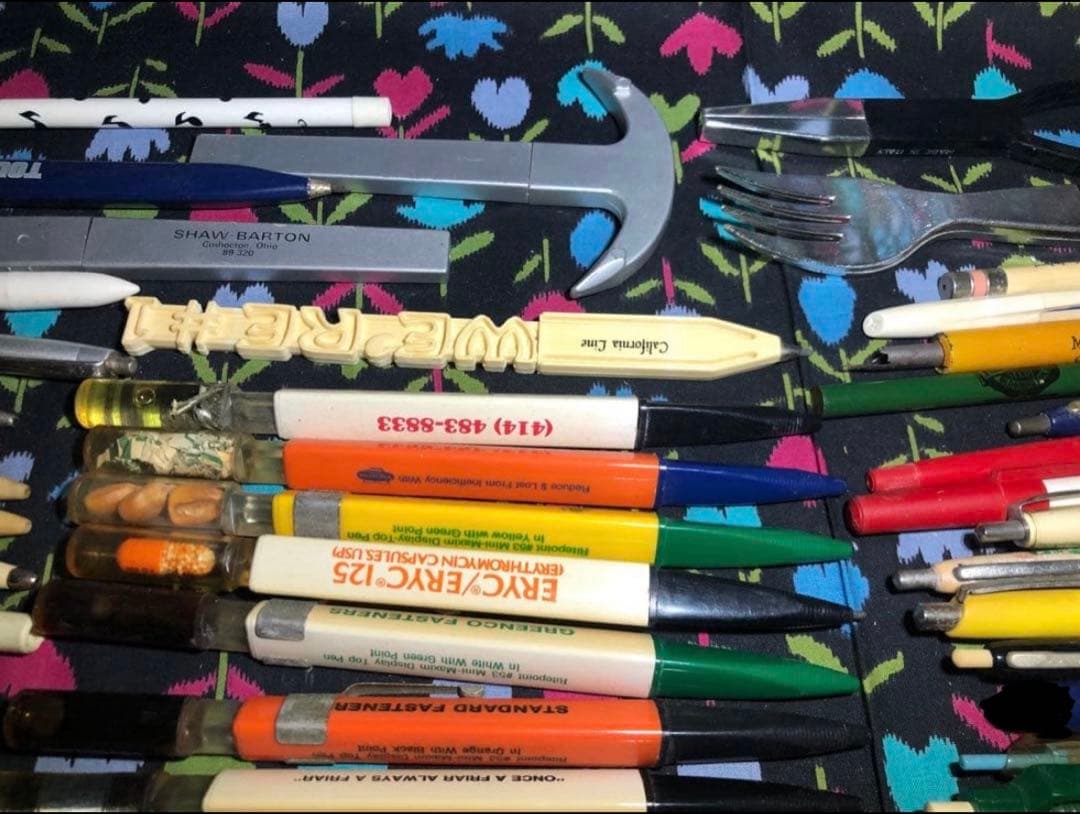 USAボールペン等91本 vintage ノベルティ 広告 企業物