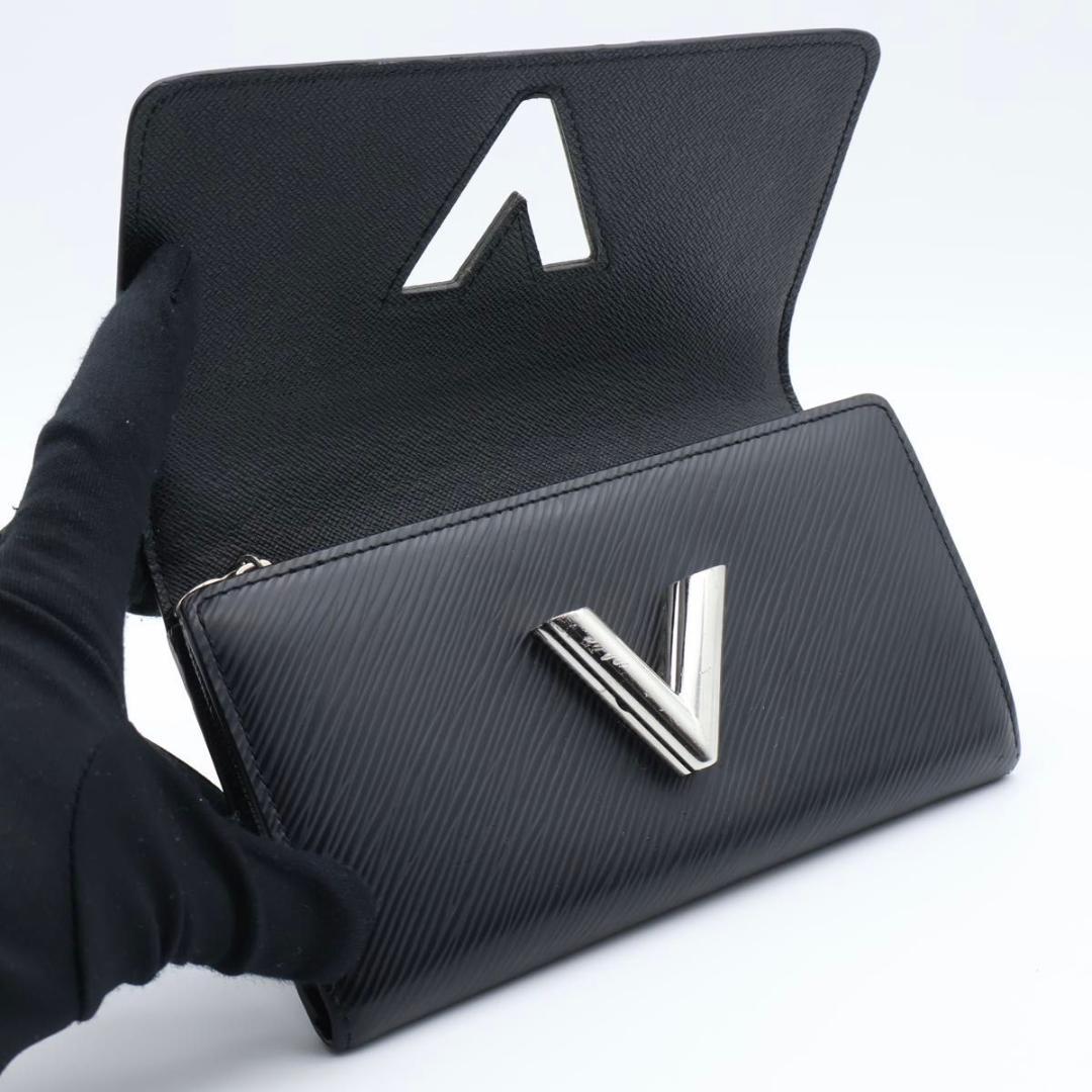 【美品】ルイヴィトン　ポルトフォイユツイスト　エピ　長財布　黒