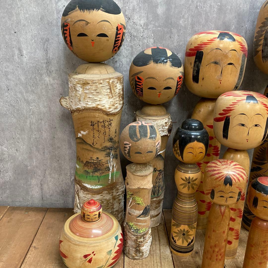 D-3 【希少】伝統こけし 11点セット まとめ売り（白樺・山形・鳴子など）