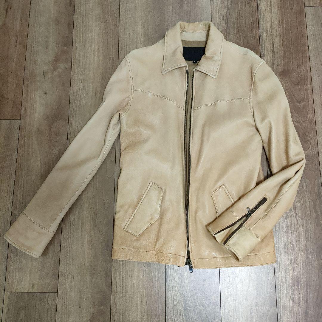 JACKROSE　ベージュ シングルライダース　ヌメ