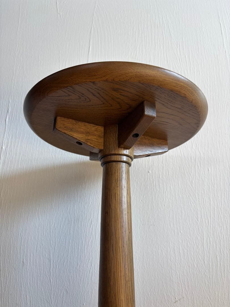 サイドテーブル　旭川家具　木工家具　工芸品　アンティーク　ヴィンテージ　北欧