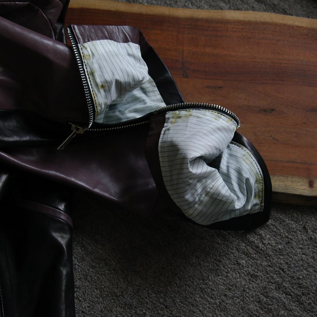 ディーゼル レザージャケット シングル ライダース　羊革　48