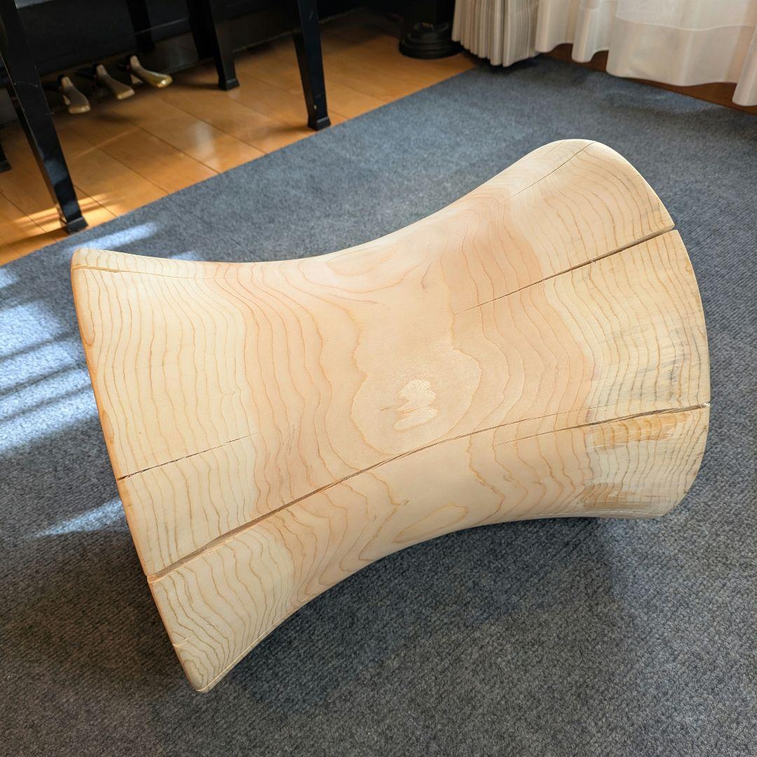 outdoorman　檜⑥　丸太　椅子　スツール　高さ約40㎝