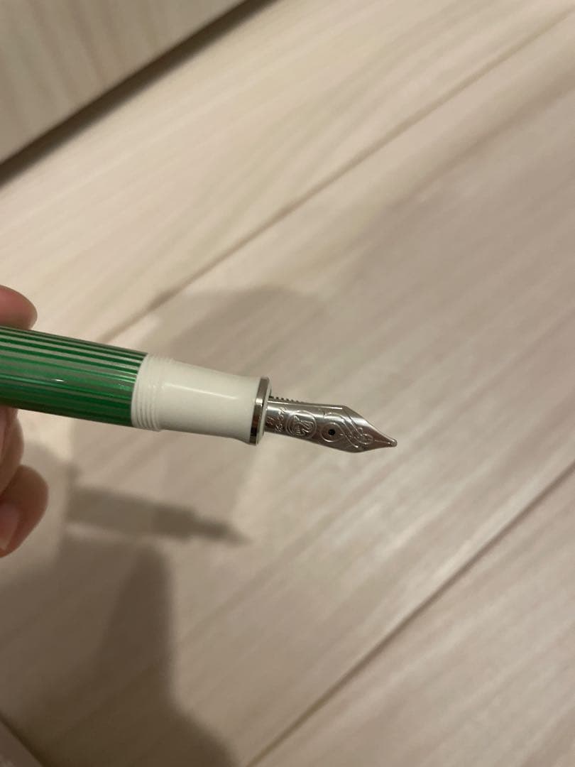 Pelikan M605 グリーンホワイト インク付き