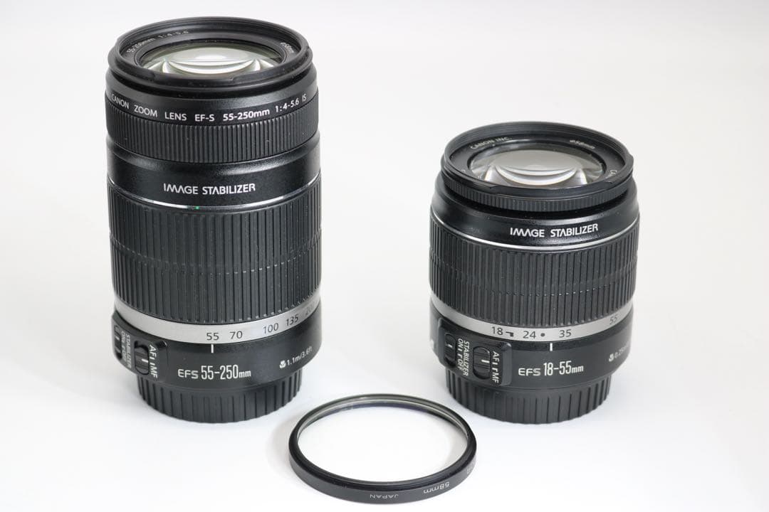 超美品ですが訳あり 【Canon EOS Kiss X7i ダブルレンズセット】