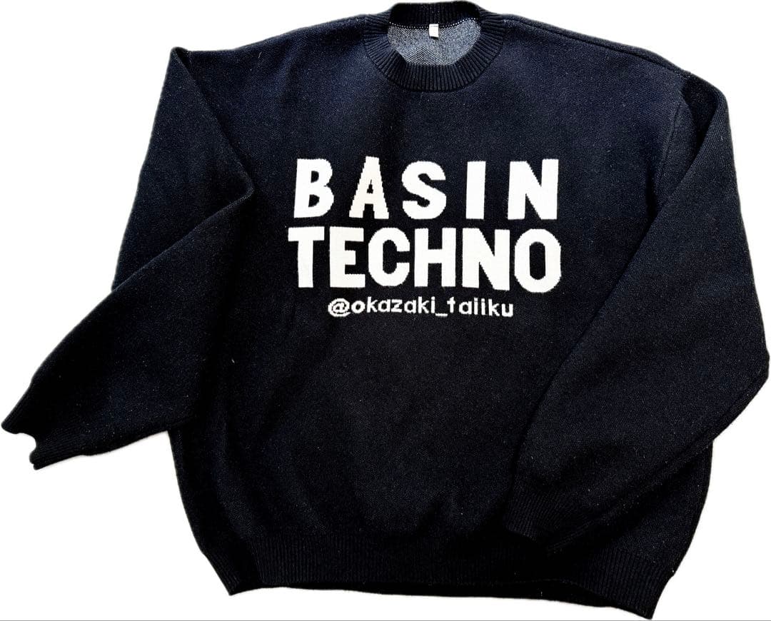岡崎体育BASIN TECHNO セーター　黒