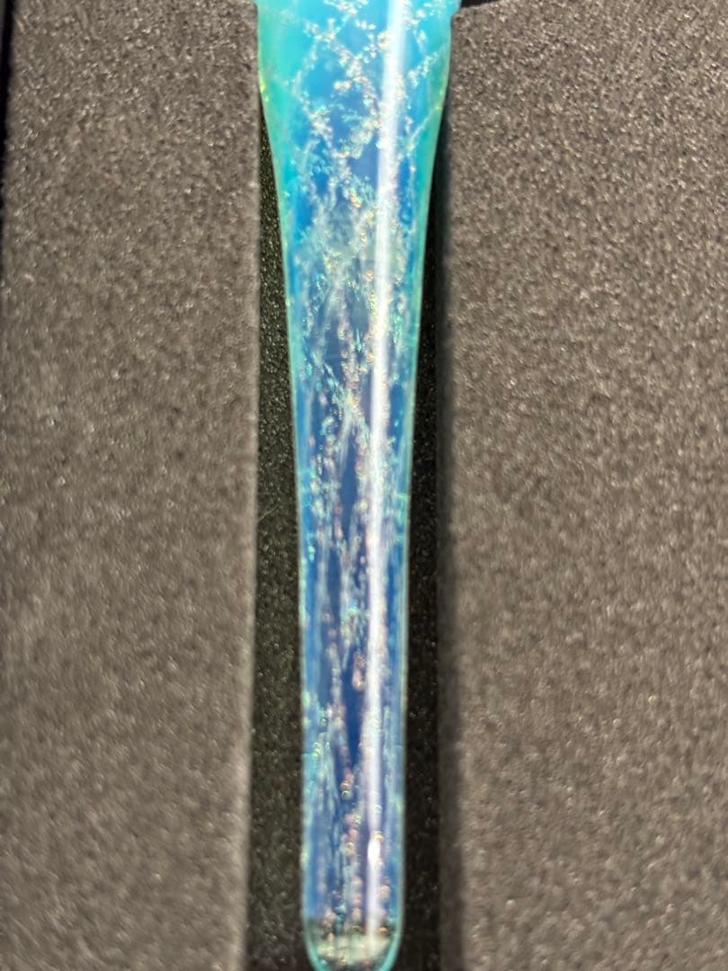 送料無料 新品未使用 ガラス工房LUC ラティチェロ ガラスペン ブルーラメ
