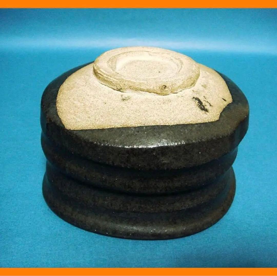 214『織部黒茶碗』玄　/骨董品 古美術 古道具 アンティーク