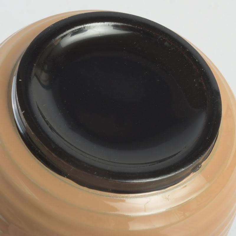 茶道具　佐々木麗峰作　二ツ巴蒔絵　提灯茶器　棗　共箱　V　9557