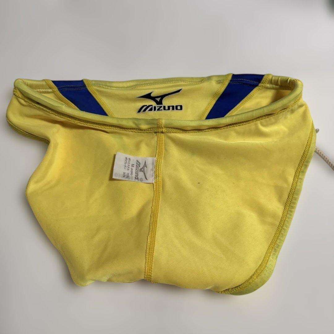 萬*離様 競パン Mizuno 競泳水着 イエロー/ブルー　DIVE