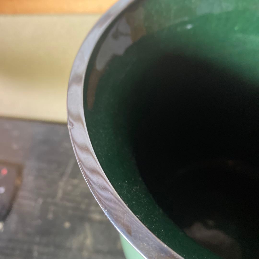 安藤七宝花図花瓶25cm18cm