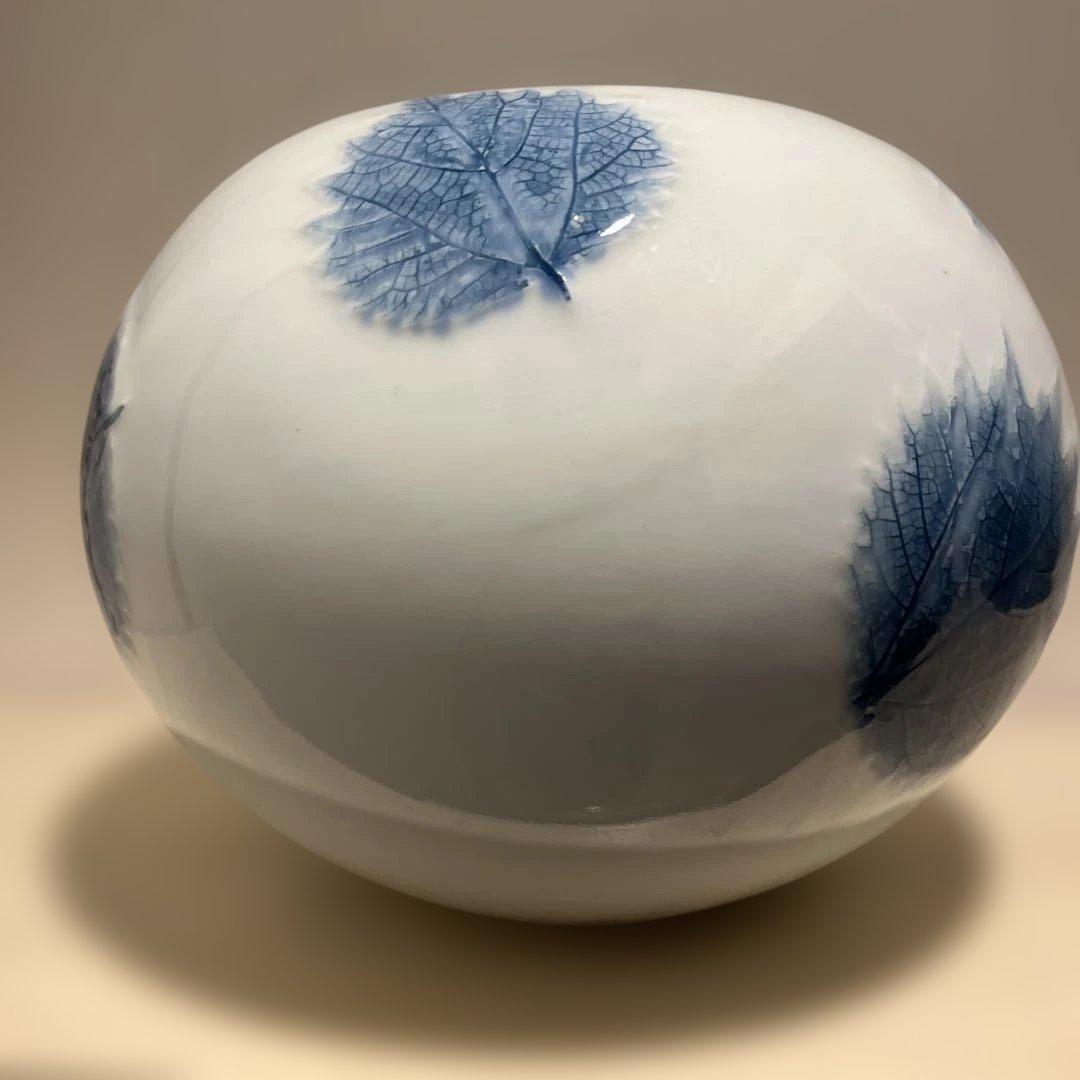 木の葉模様　壺