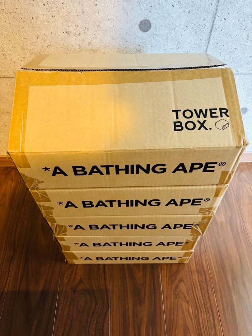 激レア 【5個セット】A BATHING APE TOWER BOX 完売品