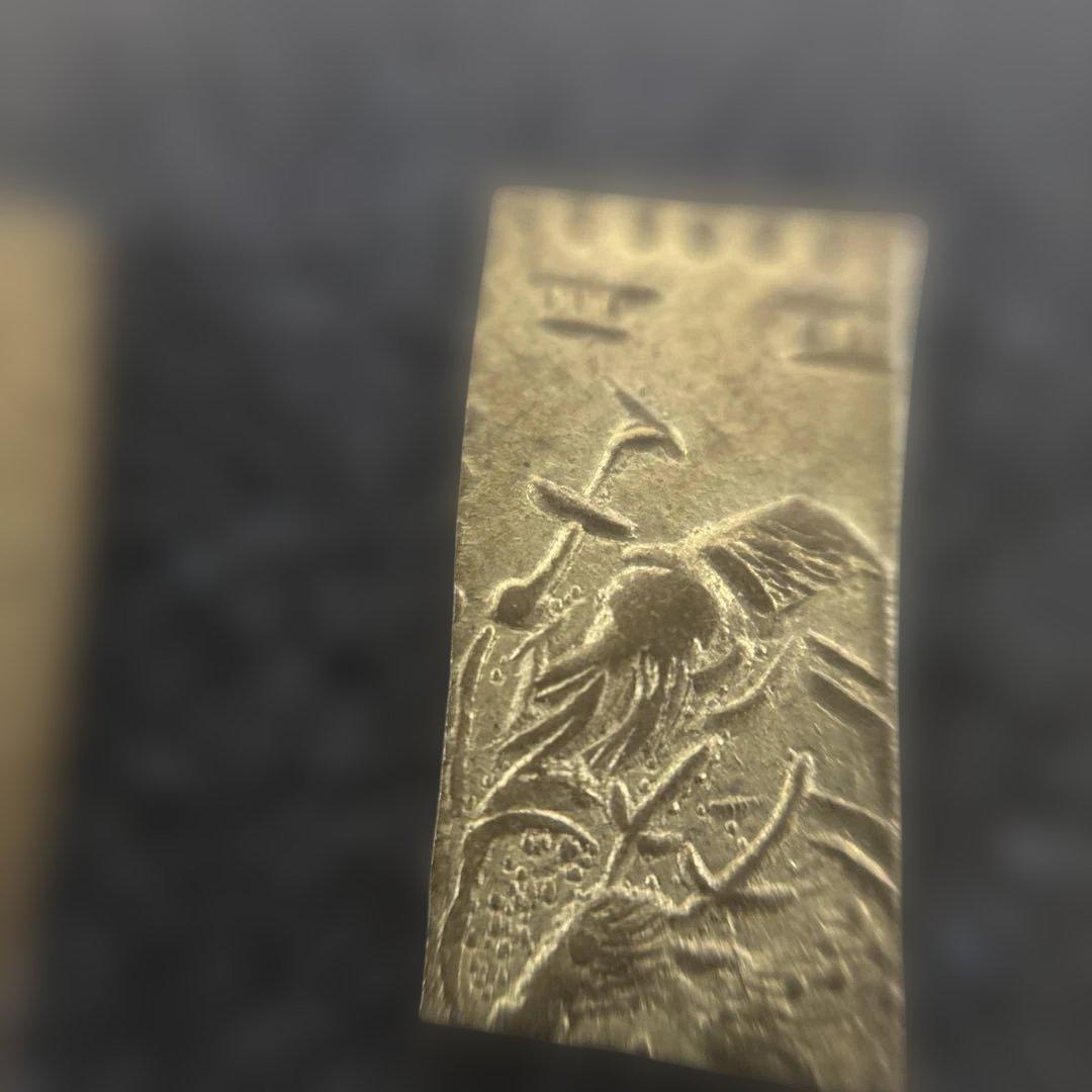 天保二朱金　本物と　二朱絵銭5枚七福神　出世　御守り　開運