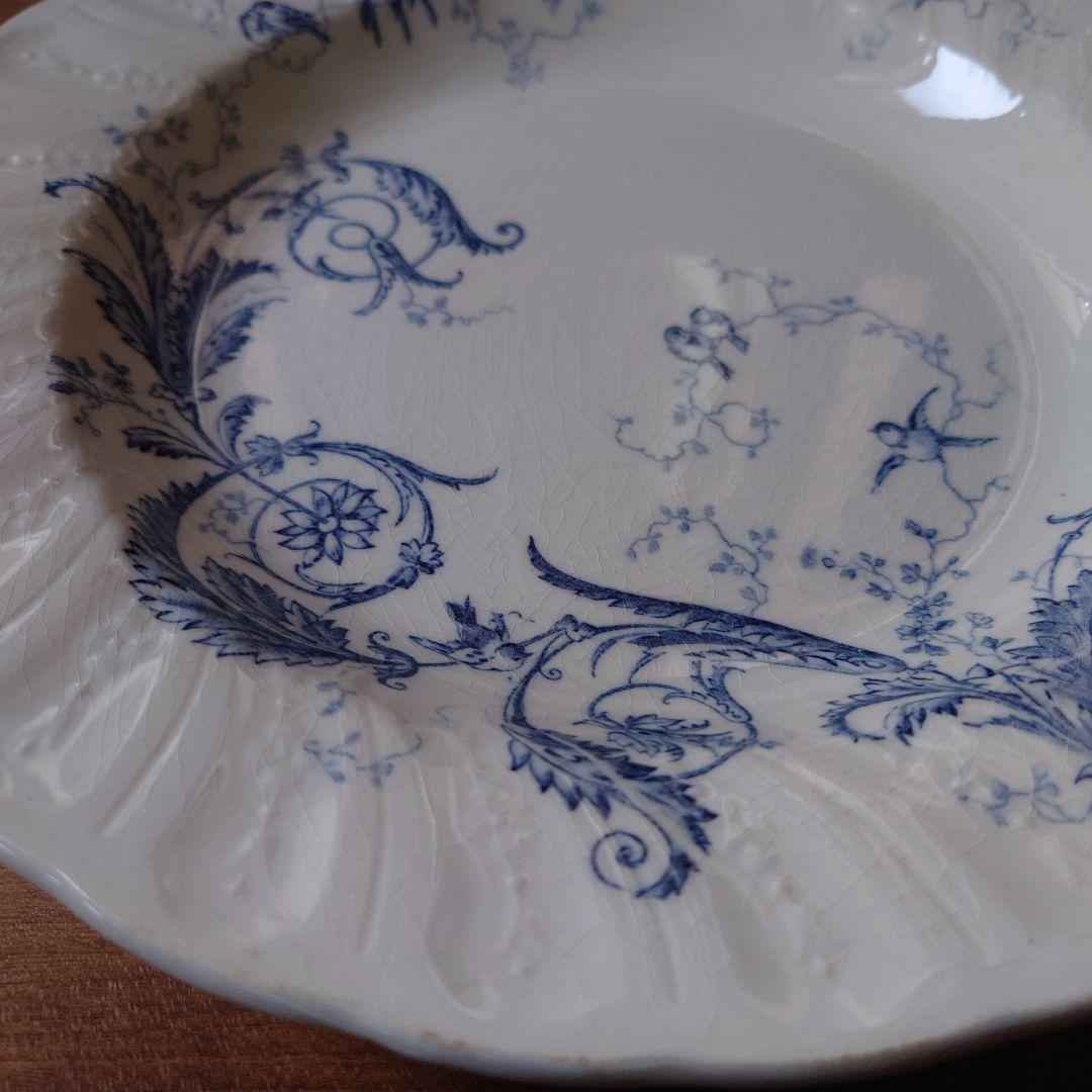 フランスアンティークGIENプレート