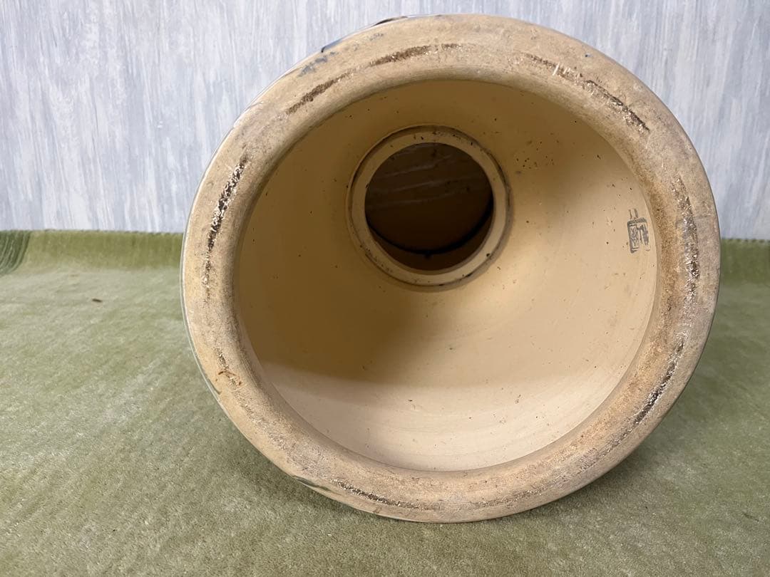 花台/陶器椅子丸型/イス屋外/オブジェ置台/ガーデン飾り台/レトロ/椅子