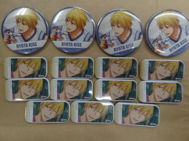 黒子のバスケ 黄瀬涼太 缶バッジ 2種15個セット まとめ